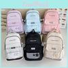 Whatever One Do Wants Letter Print Backpack Large Capacity Nylon Bag Student