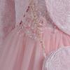 2023 New Fluffy Tulle Princess Dress Set: Long-Sleeved, Light Luxury Three-Piece for Girls