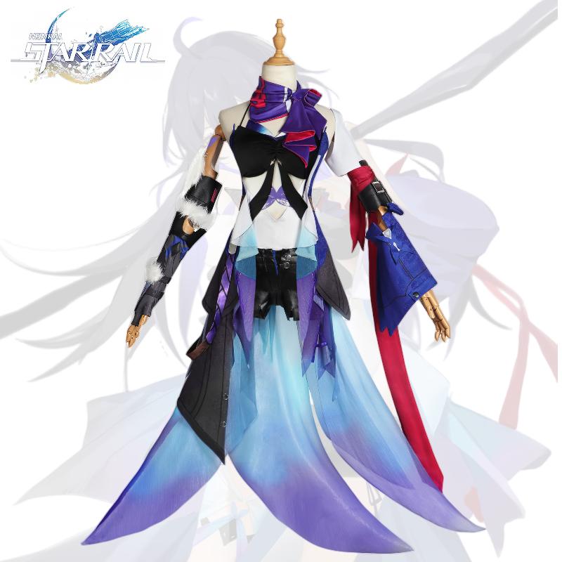 Rail Star Honkai Seele Cosplay Costume Full Suit Set Halloween Party Game Props