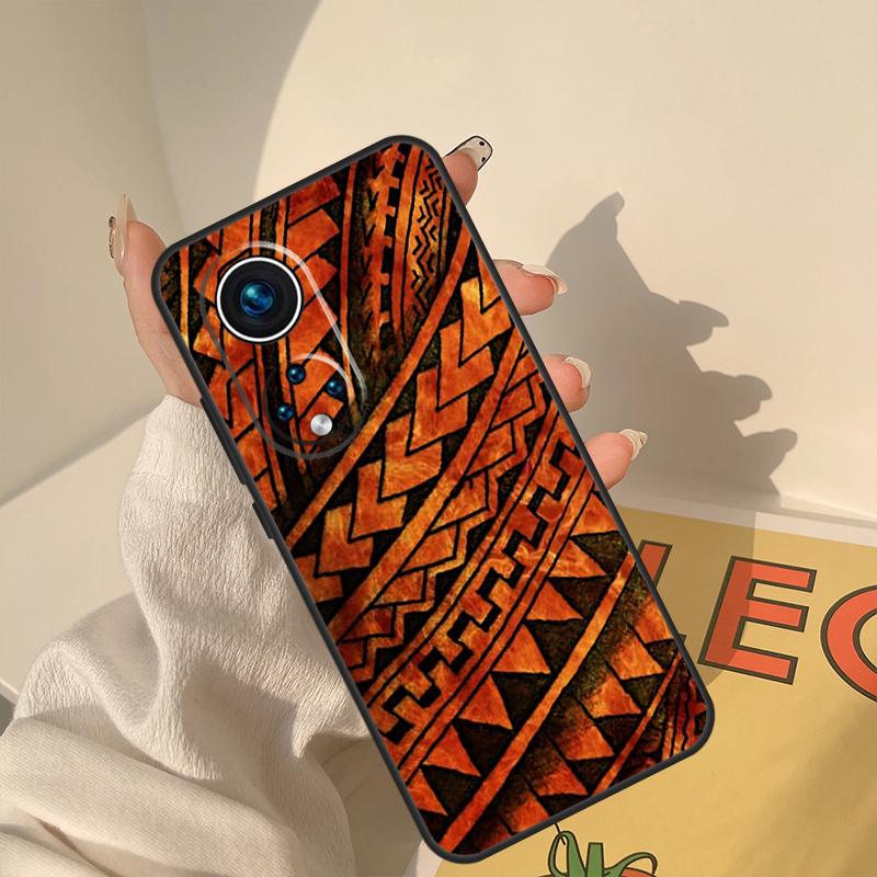 Maori Tribal Samoan Polynesian Case For Honor Magic 8 Pro 7 6 5 Lite Cover For Honor 200 400 50 70 90 X8a X8b X9a X9b X9c
