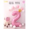 40-inch Pink Digital Balloon Set for Girl's First Birthday Party Decoration