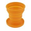 Silicone Folding Cup Fitness Outdoor Travel Mouthwash Cup Easy Storage Portable Telescopic Cup Candy Ribbon Cover
