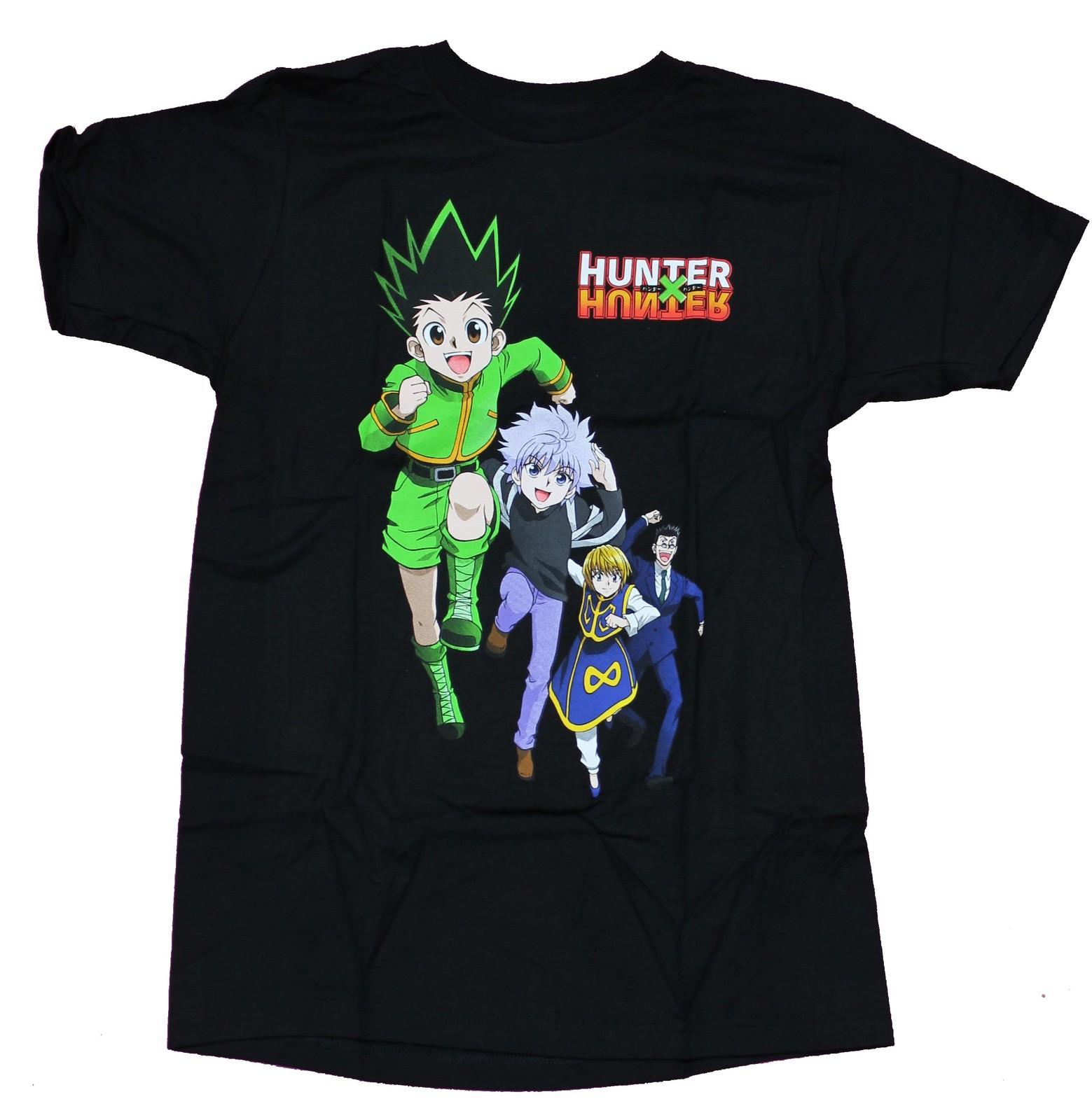 Hunter X Hunter Adult New T-Shirt - Running Group Under Logo XL