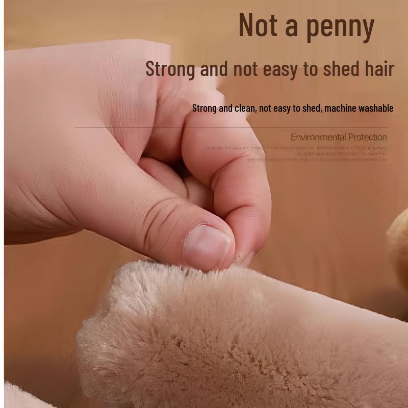 New Electric Vehicle & Motorcycle Handlebar Warmers - Winter Plush, Thick, Cold-Proof