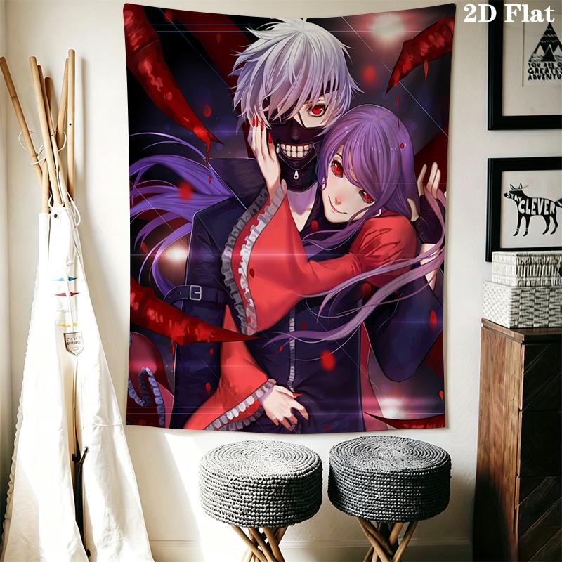 Dark Fantasy Warrior Tapestry Background Cloth Wallmounted Homestay Soft Decoration Tapestry Background Wall Hanging Cloth
