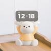 Cute Bear LED Digital Clock Resin Figurine for Kids Bedroom, Living Room, Dining Room, Office Desktop Decor