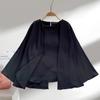 Fashion Long Sleeve Plus Size Women's Pullover Shirts Solid Temperament Summer Thin Casual Loose Tops Blouses Woman Round Neck Office Lady Shirt 26449