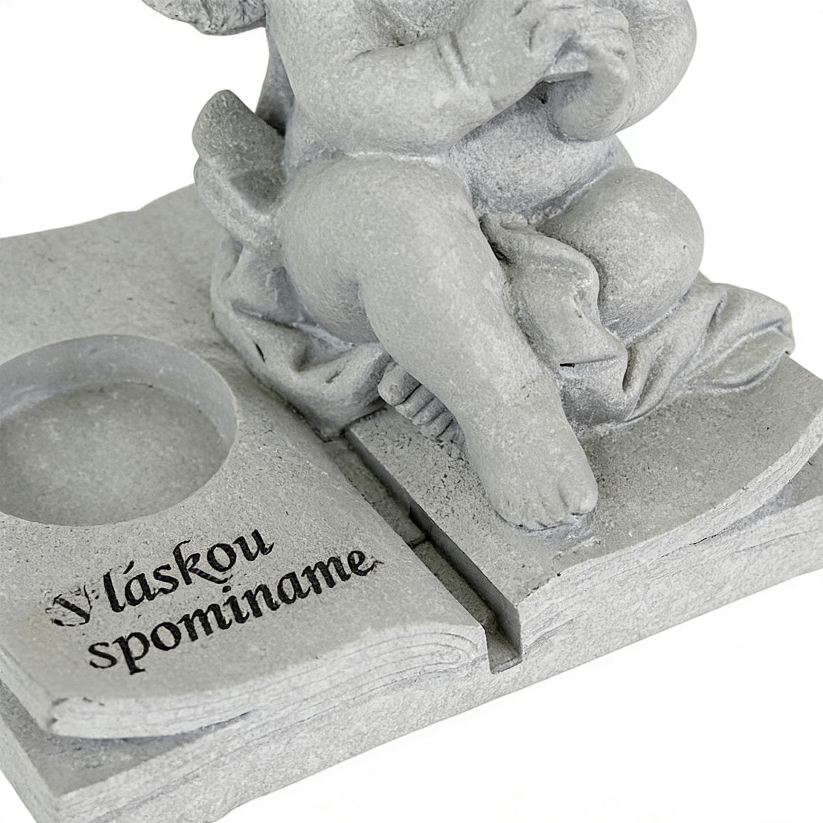 Angel Statue Memorial Resin Candlestick With Cross Home Angel Decorations For Home Party Bedside Altars Tombstones Gardens China Mainland