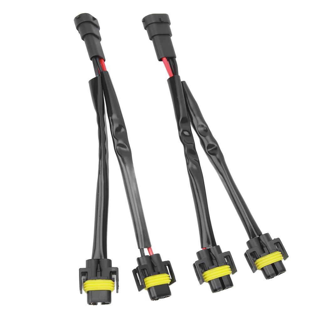 2 Pcs H11 H8 H9 Extension Wiring Harness Male To Female 2 Way Headlight Splitter Wire Harness for Truck Pickup LED Wire