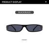 Y2K Punk One-Piece Sunglasses for Men & Women - Trendy European & American Style with Hollow Carved Temples