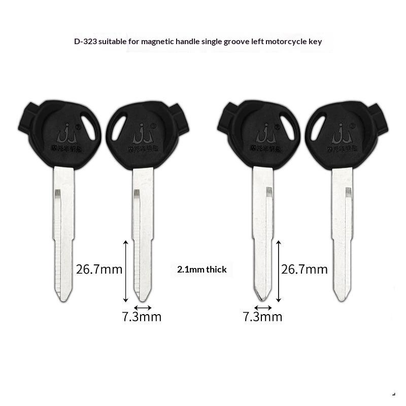 2Pcs Electric Bike Key Blanks Anti-Corrosion Durable Metal Blade for Key Duplication Outdoor Cycling E-Bike Spare Backup Accessories