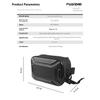 3L Bike Handlebar Bag Multifunctional Bike Front Tube Bag Adjustable Strap Bicycle Storage Bag Hard Shell Cycling Accessories