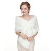 1Pc Dress Accessories Winter Cheongsam Wedding Dress Fur Shawl Warm Scarf Wedding Shawl Acrylic Long Hair