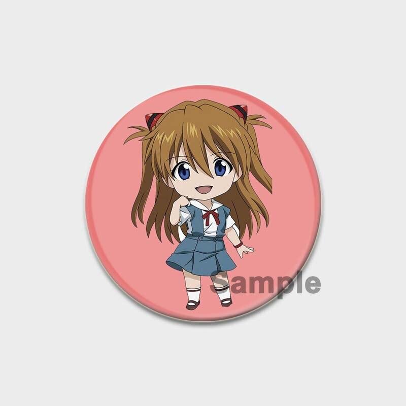 58MM Classic Anime EVA Brooch Cartoon Lapel Pins Accessories for Clothes Hat Backpack Decoration Cute 58mm Round Badges Pin Aesthetic