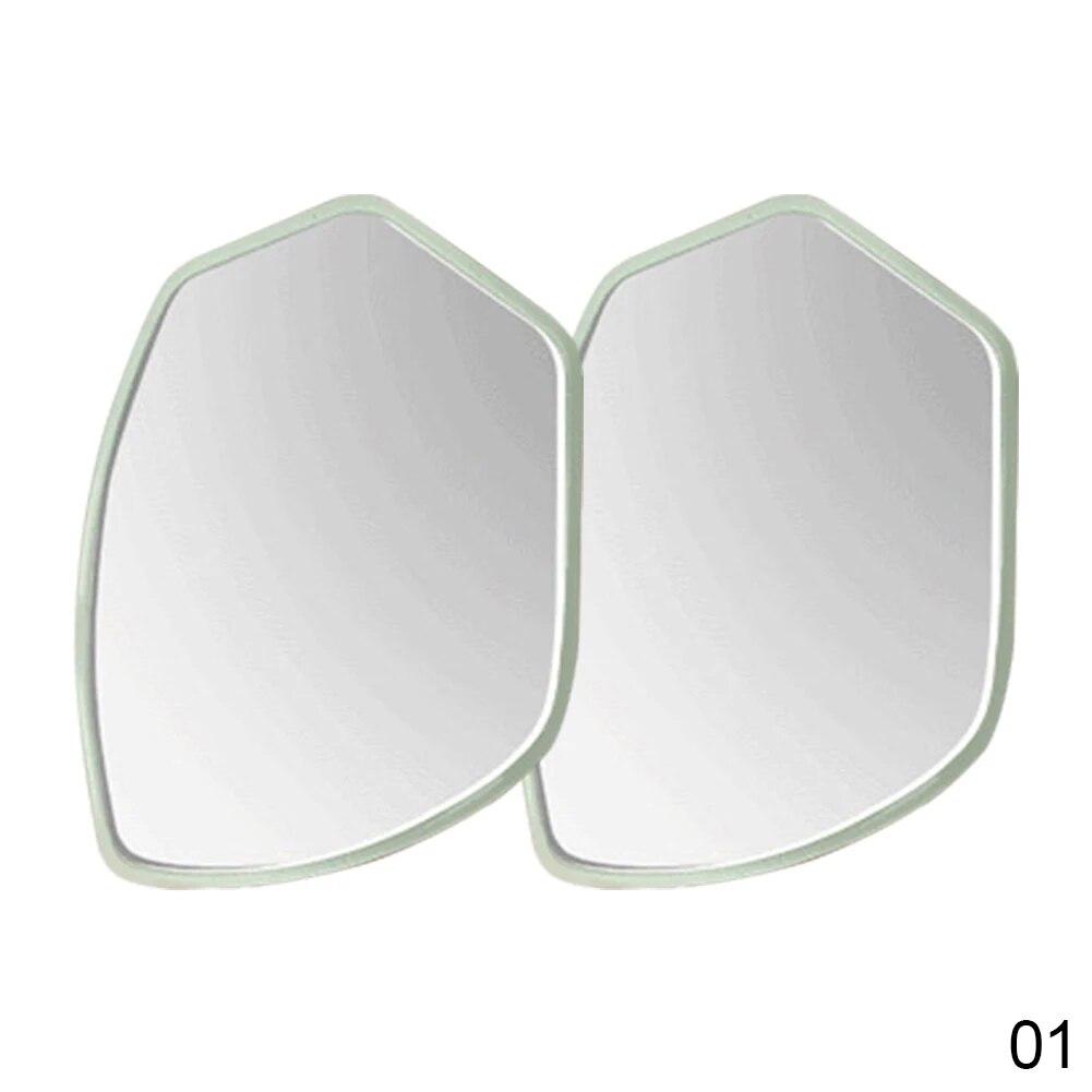 360 Degree HD Blind Spot Mirror Adjustable 2Pcs Car Rearview Convex Mirror for Reverse Wide Angle Vehicle Parking Rimless Mirror