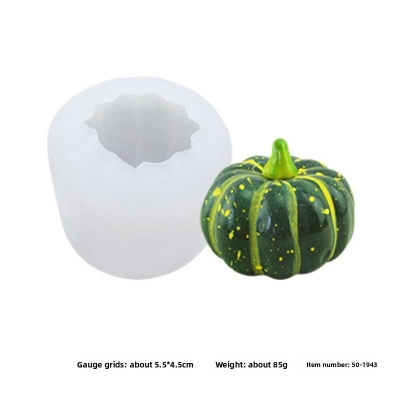 Three-dimensional Halloween Pumpkin Silicone Mold Chocolate Fondant Mousse Cake Hot Glue Gypsum Scented Candle