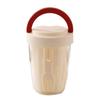 Salad Cup 501-600ml Food-Grade Portable Leak-Proof Design Salad Jar with Spoon Enhanced Drainage
