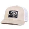 Cappellino da camionista in stile americano, design con rete posteriore, unisex, estivo, traspirante, per esterni, protezione solare