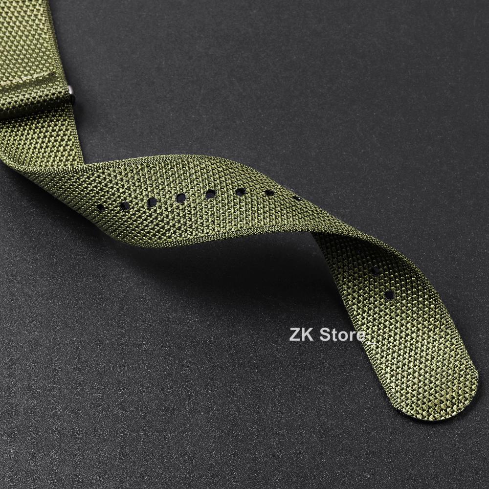premium Quality Nylon Watch Strap 20mm 22mm Bands for Seiko Military Sport Woven Bracelet Men's Wristband Belt Watch Accessories