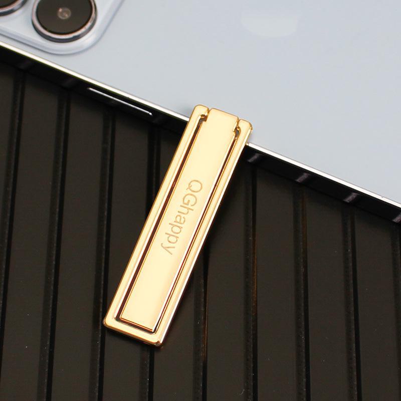 Foldable Invisible Mobile Phone Holder - Multifunctional, Portable, Unisex Desktop Stand and Back Sticker.