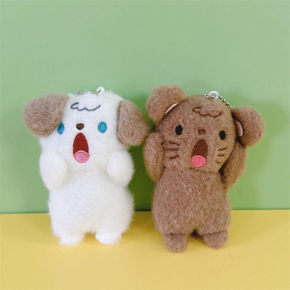 Cartoon Rabbit Shouting Dog Plush Keychain Plush Doll Plush Pendant Backpack Pendant
