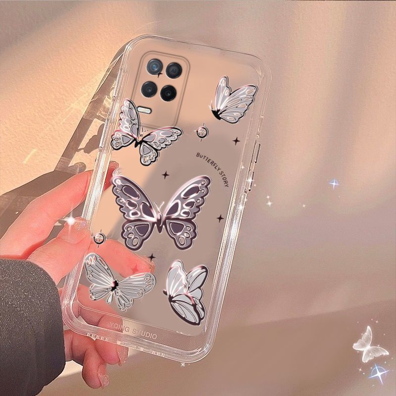 

Realme8Pro 5G Mobile Phone Case. Retro Ins High-value Fashion New Full-screen Butterfly realme 8Pro 5G
