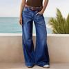 Nuovi Jeans Larghi Dritti da Donna 2026, Pantaloni in Denim Vintage Sottili Corti per Uso Quotidiano Casual
