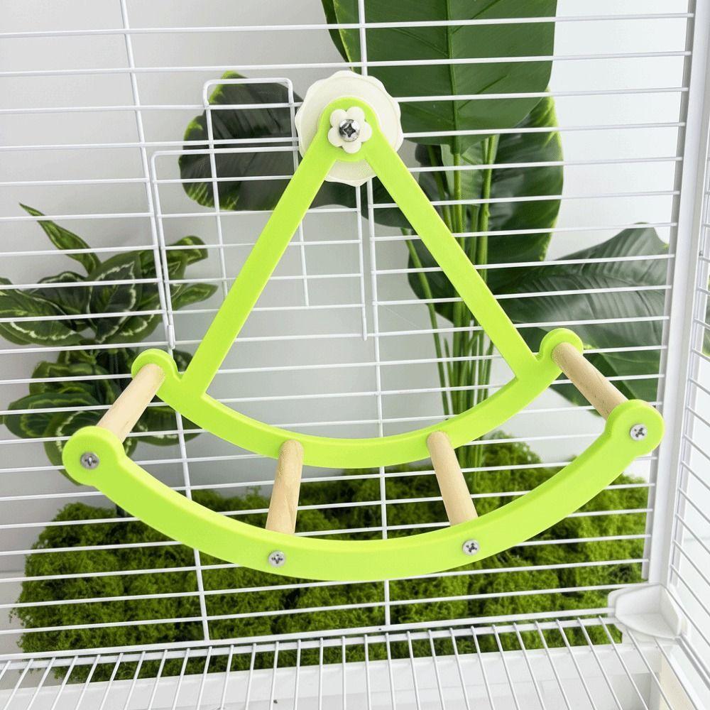 Bite Resistant Parrot Swing Toy Hanging Rocking Perch Stand Entertainment
