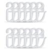 50Pieces S Shape Curtain Track Sliders Hooks for Smooth Drapery Movement Curtain Rails Gliders Hooks Clip Accessories