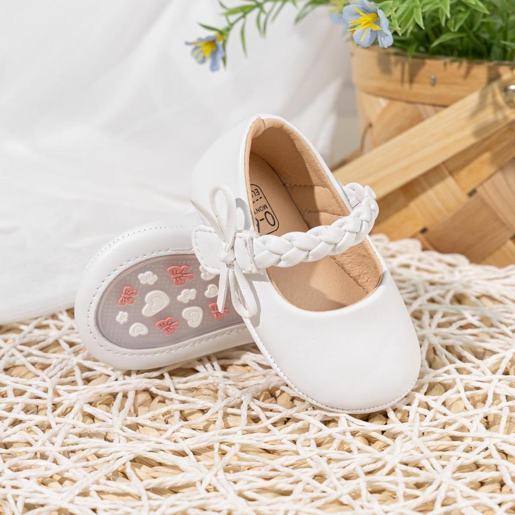 Baby Fashion Princess Shoes: PU Leather Soft Sole for 0-1 Year Olds