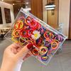 100 Stück/Set Mädchen Elastisches Haarband Buntes Nylon Gummiband Kinder Pferdeschwanzhalter Haargummi Baby Haaraccessoires Ornamente Geschenk