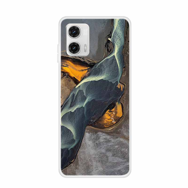 For Moto G73 5G Case E13 G72 Soft Silicone Marble Clear Phone Cover for Motorola MOTO G72 MotoE13 E 13 TPU Coque Capas G73 5G