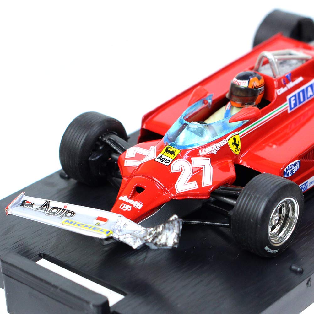 Ferrari 126 CK Turbo Villeneuve scale Finished Model (Lap 39-54) #27 J. (1/43 R436CH)