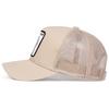 Cotton Mesh Baseball Cap With Embroidered Animal Designs For Outdoor Sports