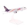 16Cm Metal Aircraft Model Replica Thai Smile 320 Airplane Scale Aviation Diecast Miniature Art Home Office Decor Toy Gift
