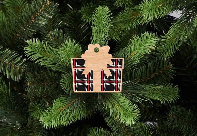Wooden Christmas tree decorations D47 gift
