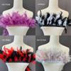 Buntes truthahnfederbesatz für Kostümdekoration Bühnenauftritt DIY Modeaccessoires