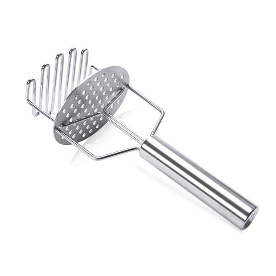 Manuel Patates Ezici Paslanmaz Çelik Çift Fonksiyonlu Tel Ezici Bulaşık Makinesinde Yıkanabilir Pürüzsüz Patates Püresi İçin Mutfak Gereci