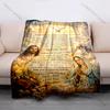 1PC Prayer To Holy Spirit Artwork Print Believer Pray Blanket Warm Soft Flannel Material Suitable for All Seasons Luxury Gift