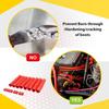 12pcs Spark Plug Wire Separator Divider & 8pcs Spark Plug Wire Boots Protector Heat Shield Sleeve, Aluminium Alloy Engine Spark Plug Wire Divider