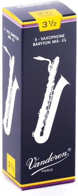 Vandoren Baritone Saxophone Reed Traditional (blue Box) 3-1/2