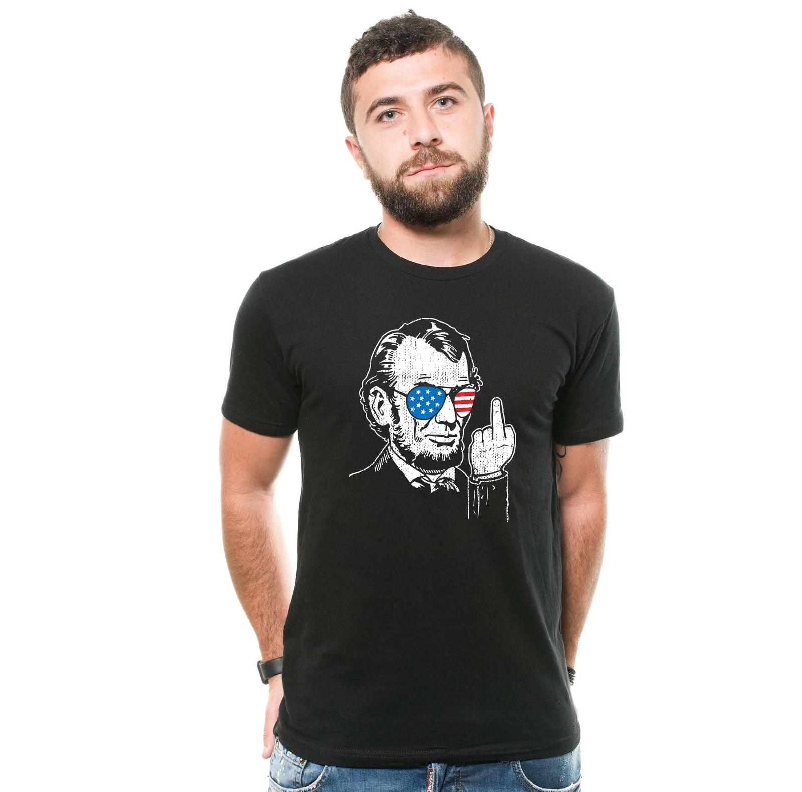 Abraham Lincoln Funny Shirt 4th Of July Shirt USA Patriotic Funny Tee Shirts 4XL