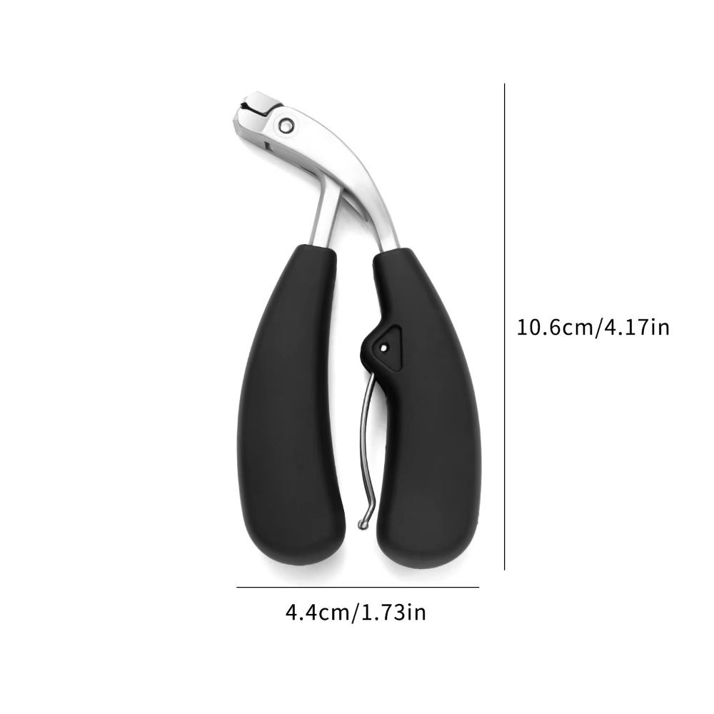 Extra Wide Mouth Curved Nail Clippers Anti-Splash Thick Nail Trimmer Toenail Nippers Fingernail