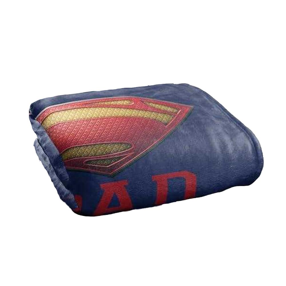 Superman Man Of Steel Dad Soft Touch Blanket