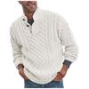 New Sweater Men's Solid Half High Neck Slim Long Sleeve Knitting Sweater