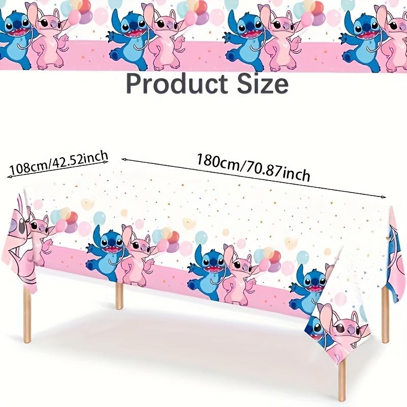 Disney Stitch Cartoon Tablecloth Great Gift for New Year, Holiday Decoration, Birthday Party Catering