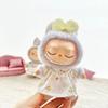 Berry Sitting Labubu Time Cloth Bunny Style 17cm Plush Dolls Clothes  Kids Girls Toys