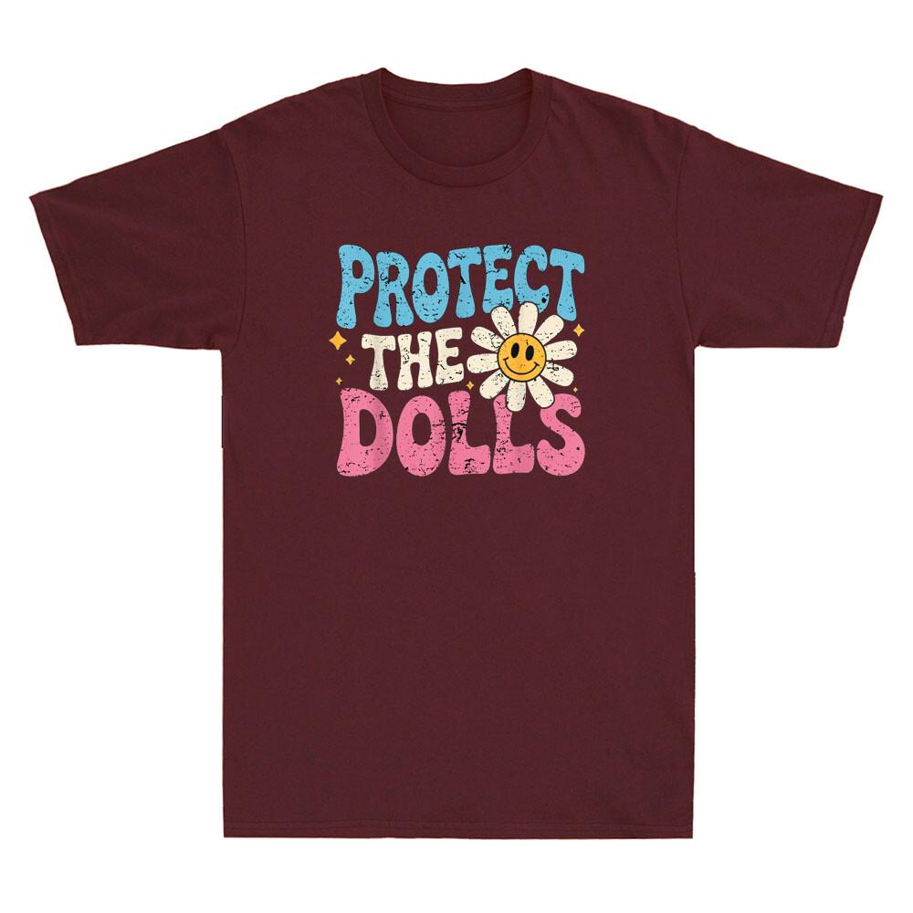 Schütze das Hemd der Puppen Lustiges Schütze die Puppen Design Zitat Retro Unisex T-Shirt