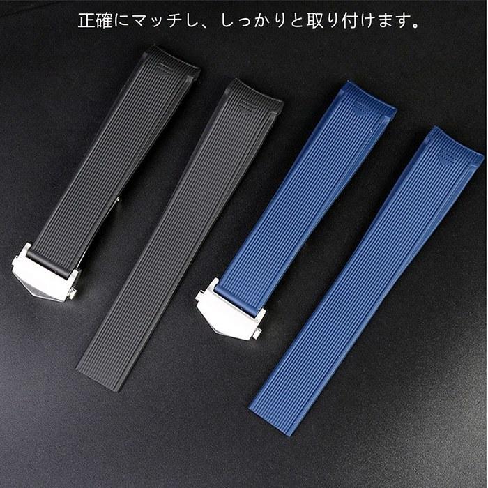 [HEYOZURY] TAG Heuer Watch Band Rubber 22mm – Black