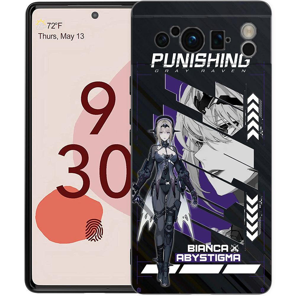 Punishing Gray Raven Anime Telefondeksel For Google Pixel 8 A 7 6 Pro 6A 5G Svart Mykt Støtsikkert Bakdeksel Silikonskall Coque